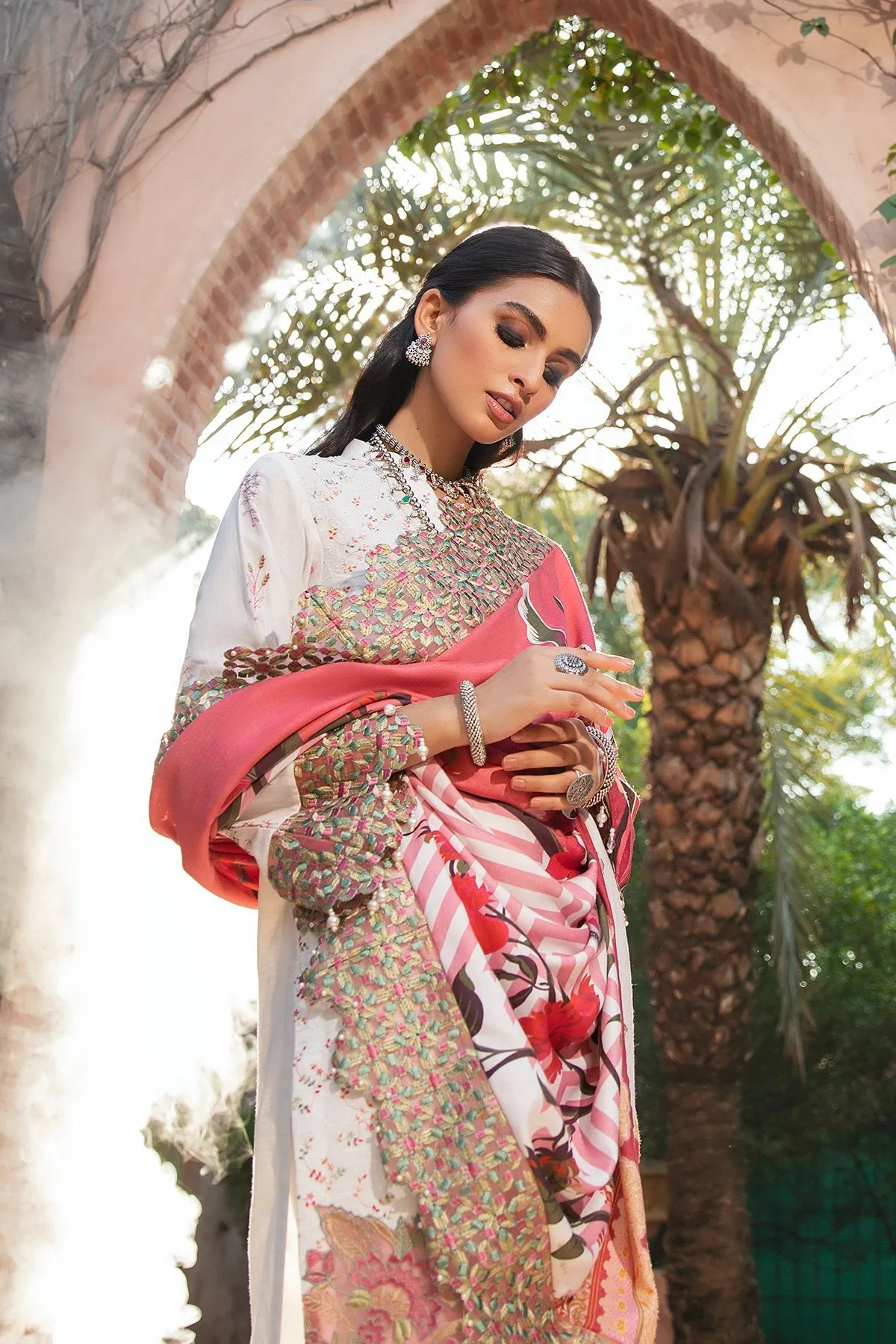RUMI NW-39 |  Nureh Maya Khaddar Fall / Winter Collection 2021 | Unstitched Embroidered Slub Khaddar Suits