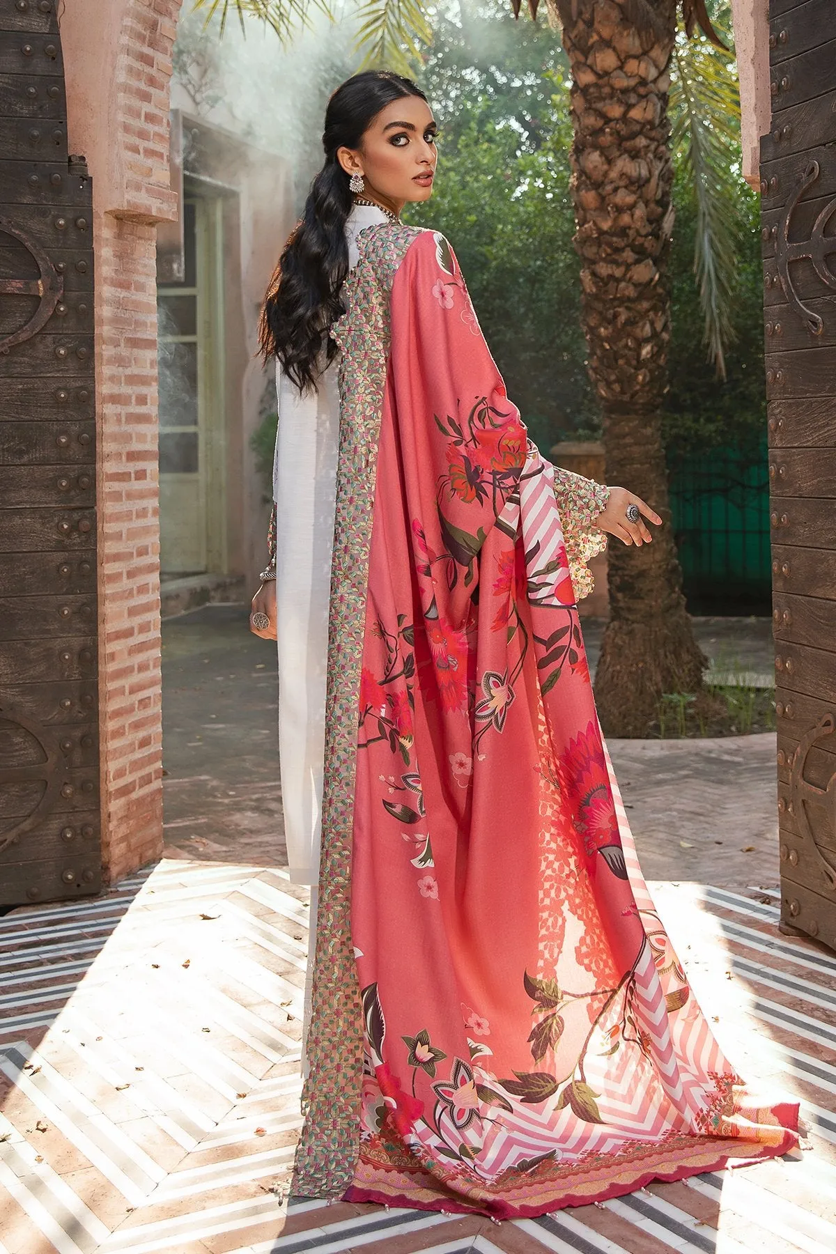RUMI NW-39 |  Nureh Maya Khaddar Fall / Winter Collection 2021 | Unstitched Embroidered Slub Khaddar Suits