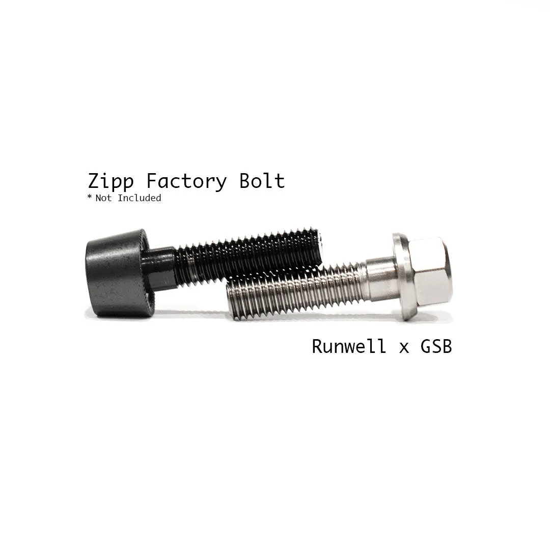 Runwell x GSB 15M10BOLT - Suits ZIPP & Black Inc Disc - M10 Rear