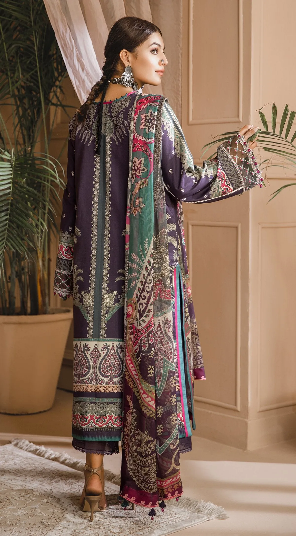SAHAR | Anaya Noor Bano Cambric Collection '21 | Unstitched Embroidered Cambric Suits