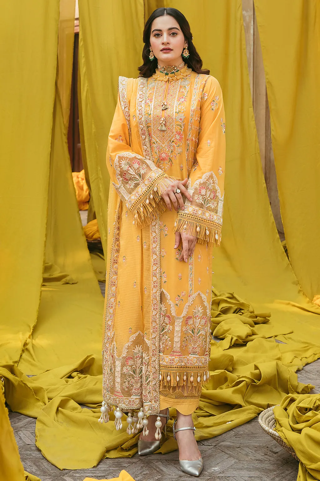 Sahiba | Afrozeh Shabnami Festive Lawn Collection 2022 | Unstitched Embroidered Lawn Suits