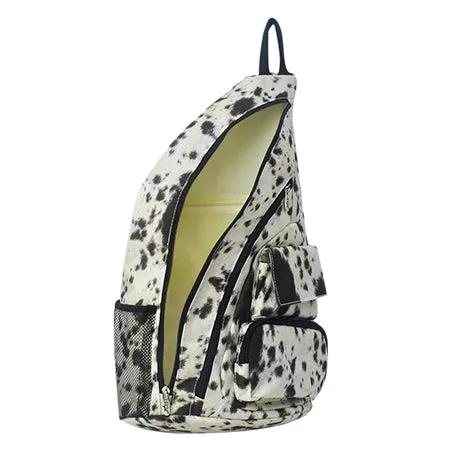 !SALE! Black Cowhide NGIL Sling Backpack