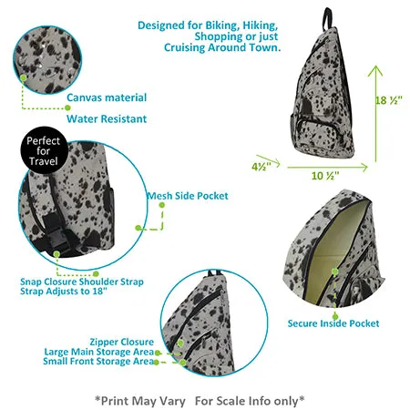 !SALE! Black Cowhide NGIL Sling Backpack