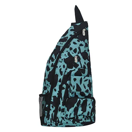 !SALE! Neon Cow Turquoise NGIL Sling Backpack