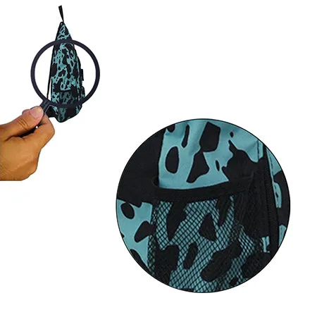 !SALE! Neon Cow Turquoise NGIL Sling Backpack