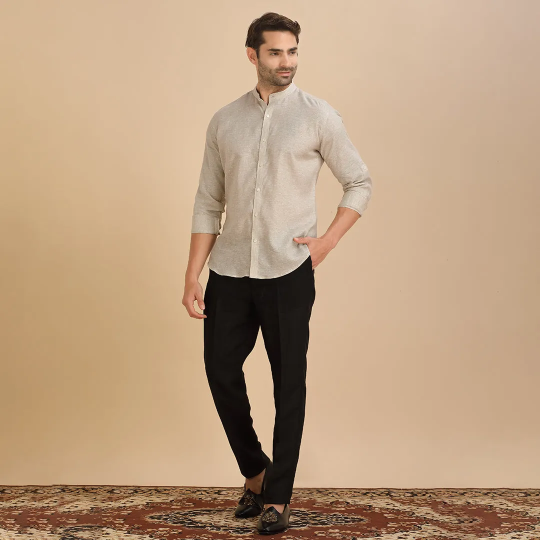 Sandstone  Plain Light Fawn Shirt