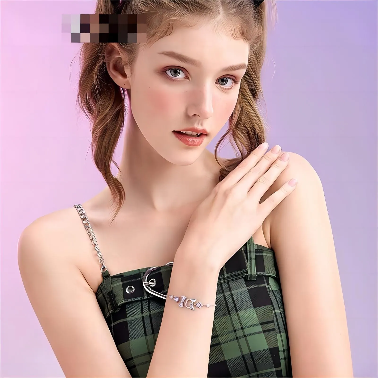 Sanrio Crystal Kuromi Bracelet