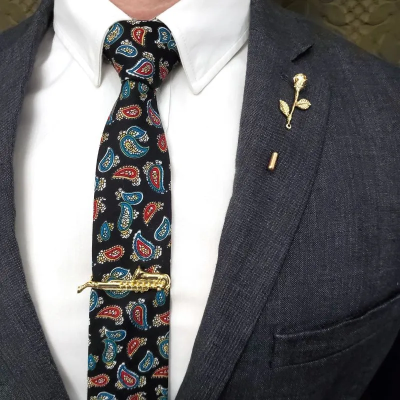 Saxophone Tie Bar