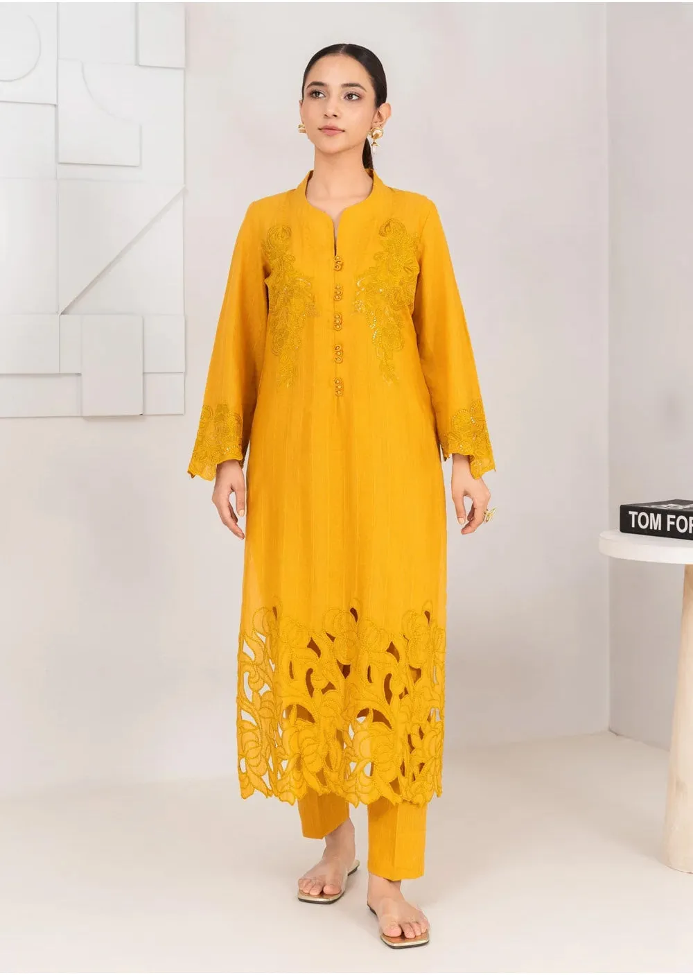 SBMT-14 - Zayna Mustard - Readymade - 2 Piece Sahiba by Mirza Suit 2025