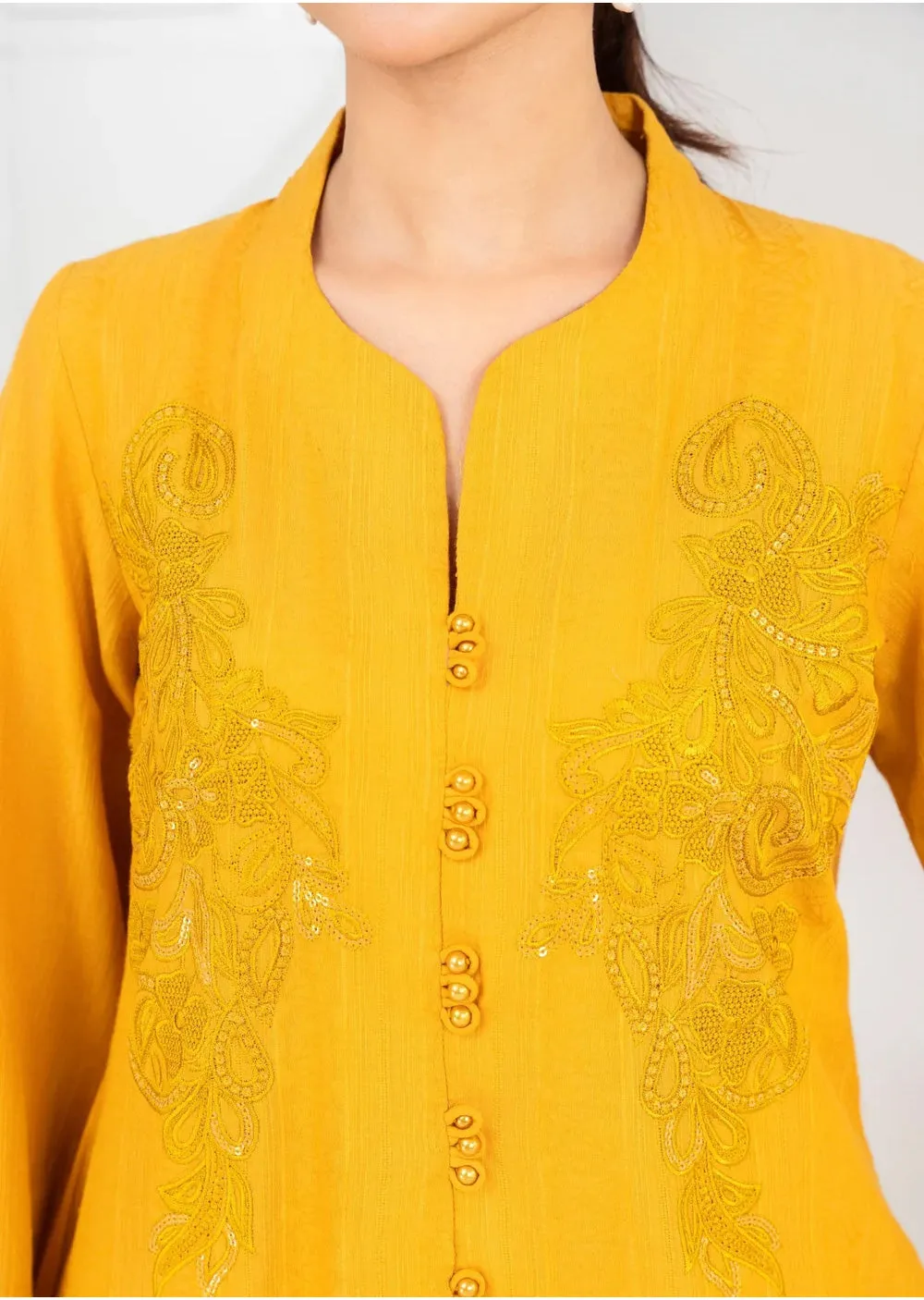 SBMT-14 - Zayna Mustard - Readymade - 2 Piece Sahiba by Mirza Suit 2025