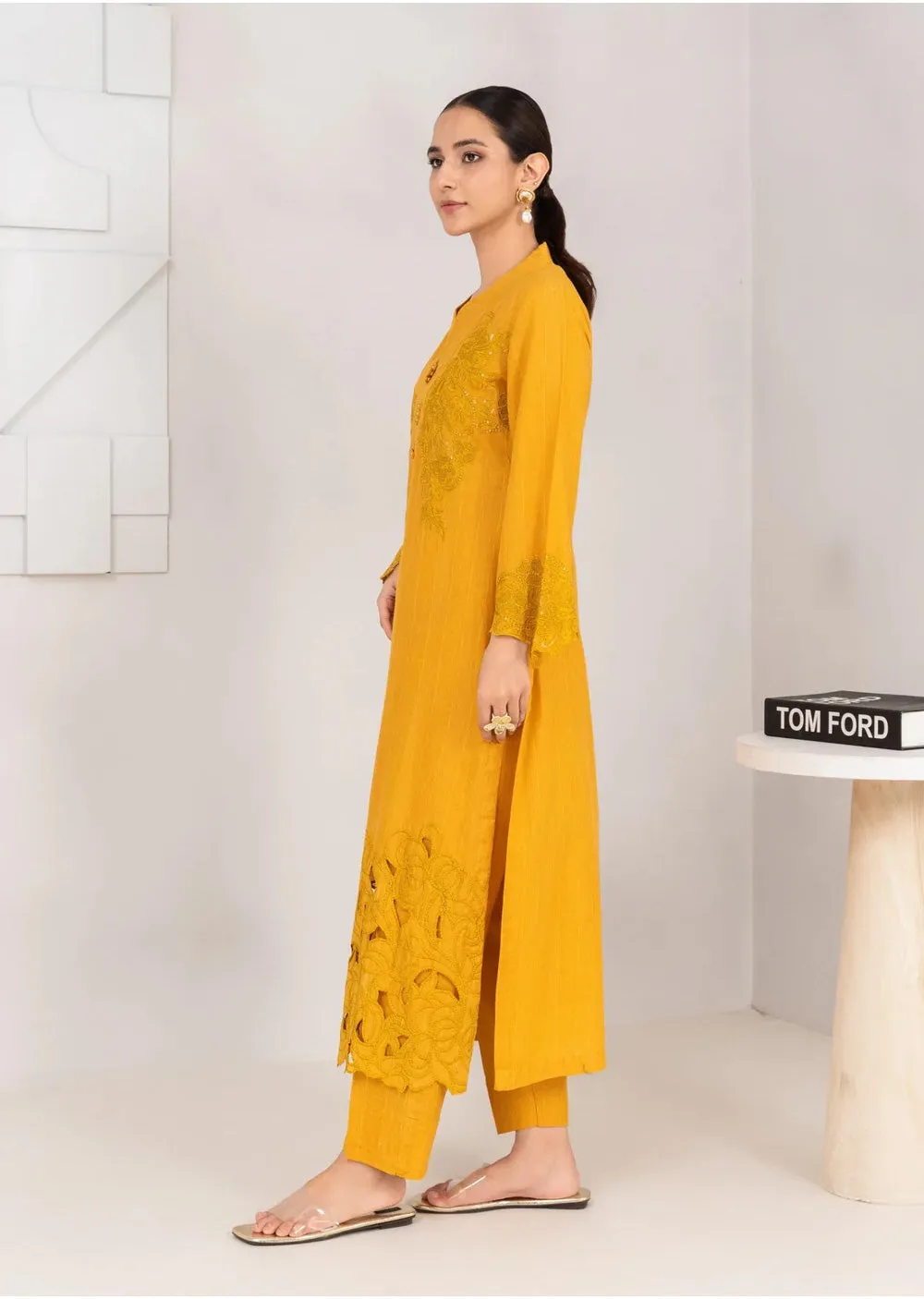 SBMT-14 - Zayna Mustard - Readymade - 2 Piece Sahiba by Mirza Suit 2025