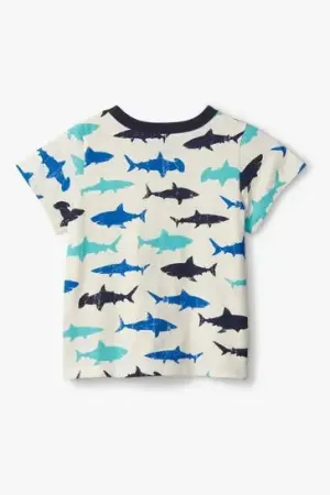 Sea Sharks Toddler Henley Tee