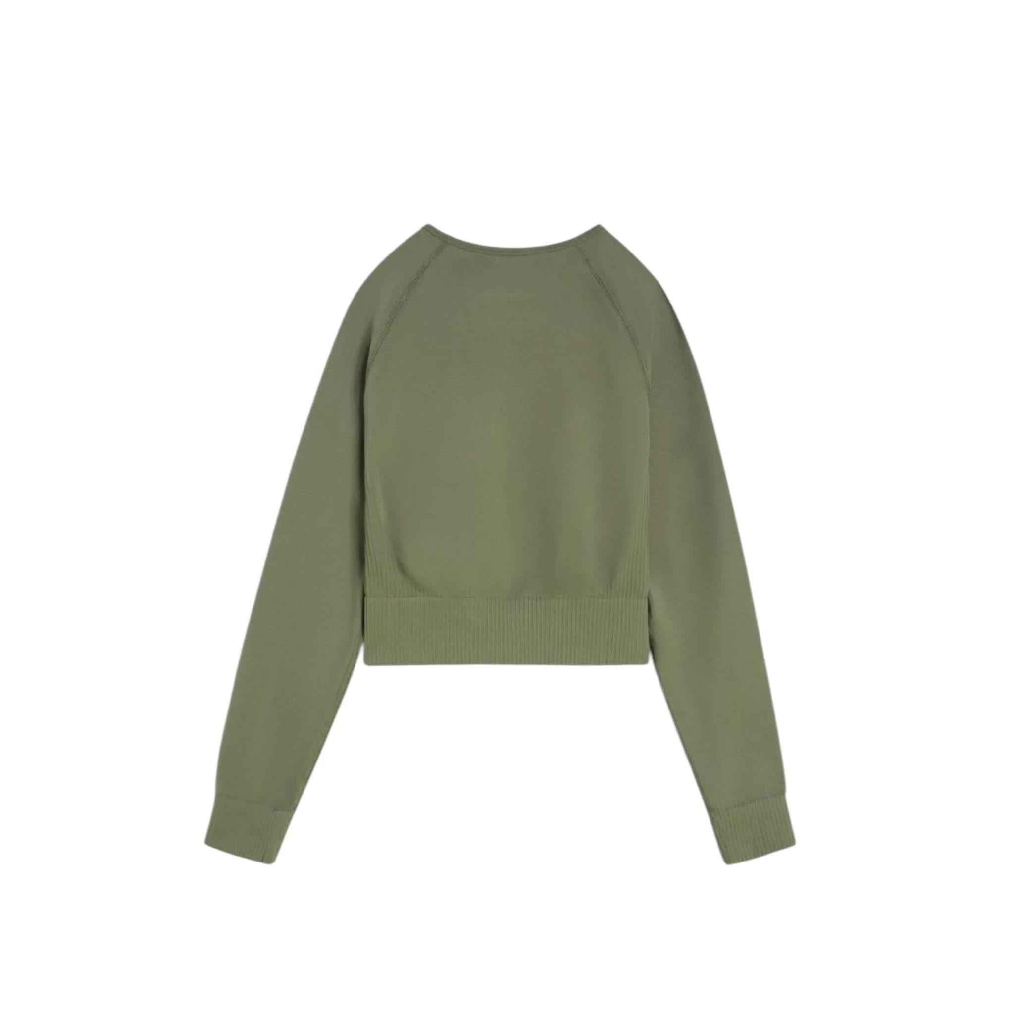 Seamless Crop Top with Full-Length Sleeves