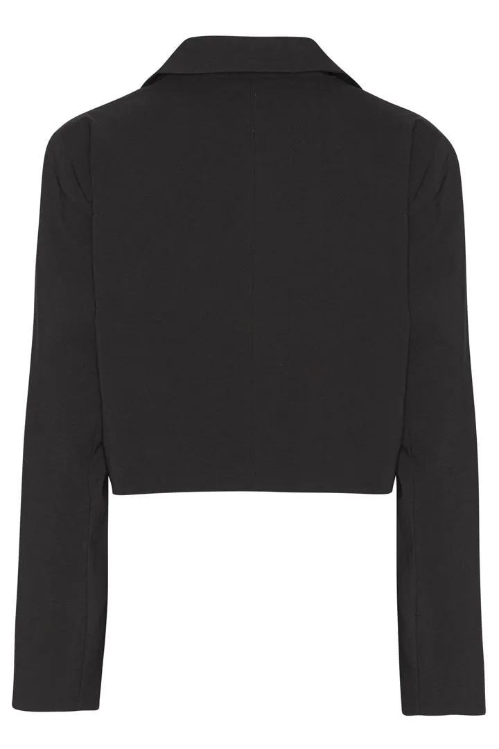 SelmaIC Cropped Blazer - Sort
