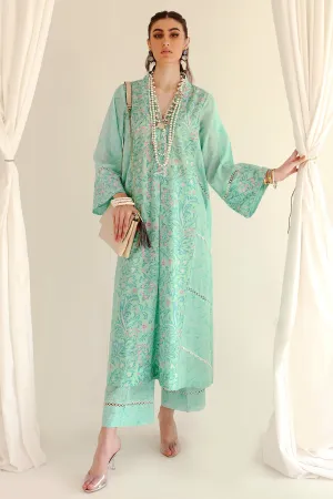 SERA (ZRW-20915) | Zaha RTW Poplin Collection 2023 | Stitched Lawn Cambric Cotton Suits