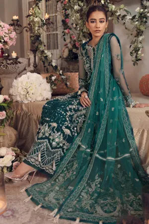 SERVAH (ZC22-03)  | Zaha Gossamer Collection 2022 | Unstitched Embroidered Net Suit