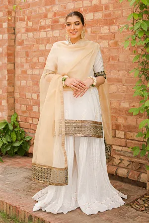 SHAH NOOR-3PC |  Cross Stitch The Bride Tribe Wedding Festive Collection 2022 | Unstitched Embroidered Jacquard Suits.