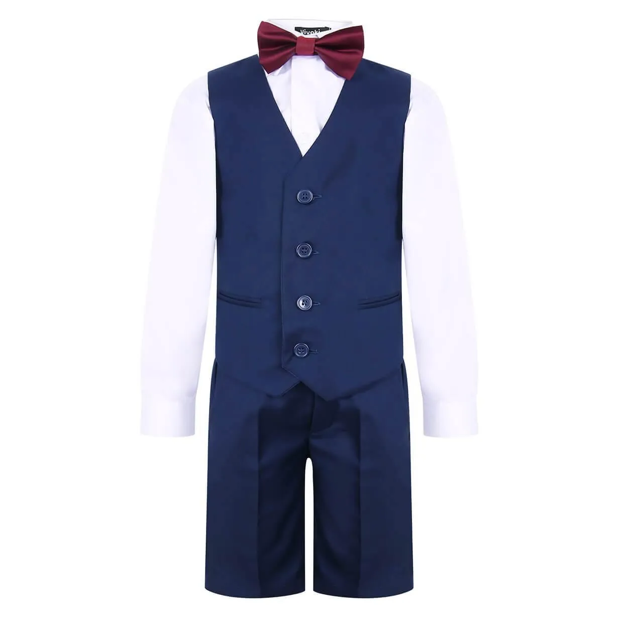 Shelby - Navy Shorts Suit