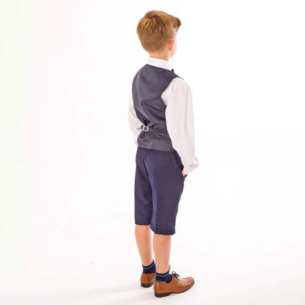 Shelby - Navy Shorts Suit
