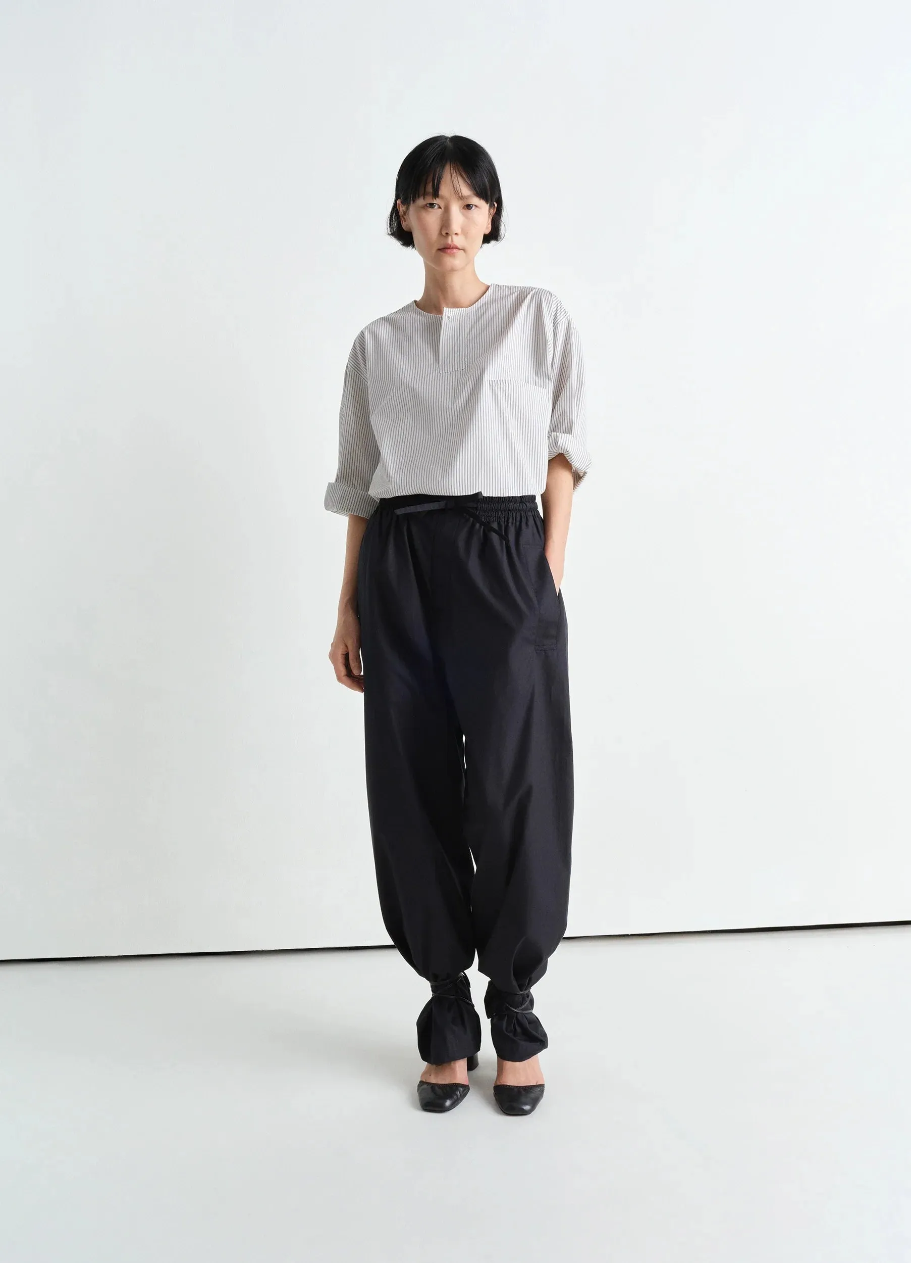 SHORT SLEEVE HENLEY TOP