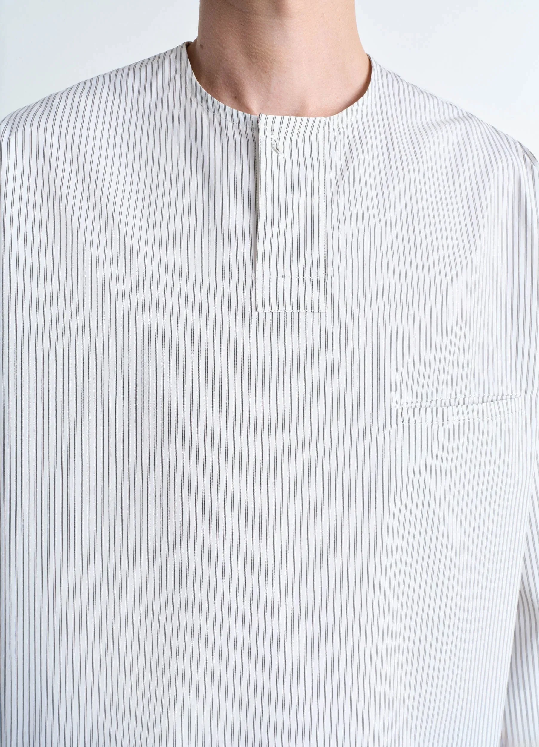 SHORT SLEEVE HENLEY TOP