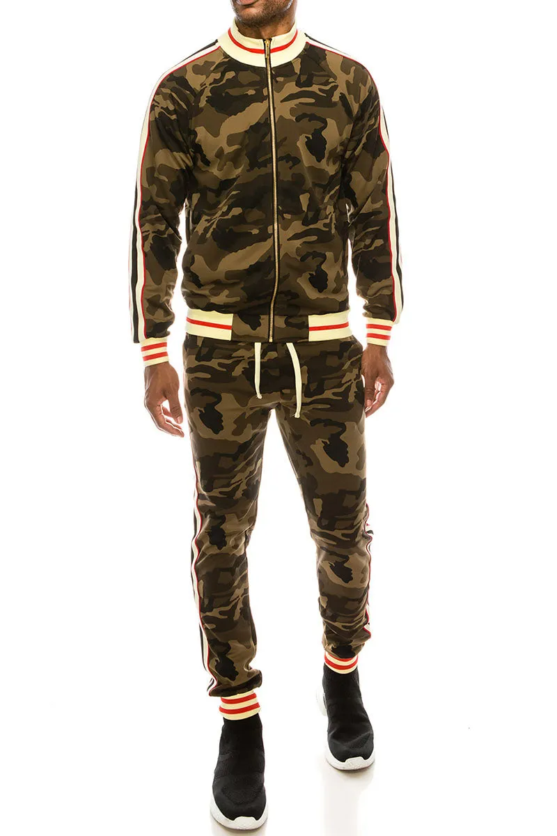 Side Stripe Track Suit - Camo