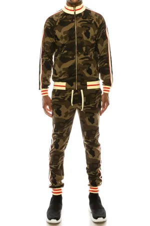 Side Stripe Track Suit - Camo