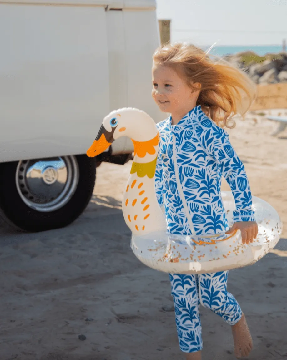 SIDNEY LONG LEG KIDS SUIT - SANTORINI