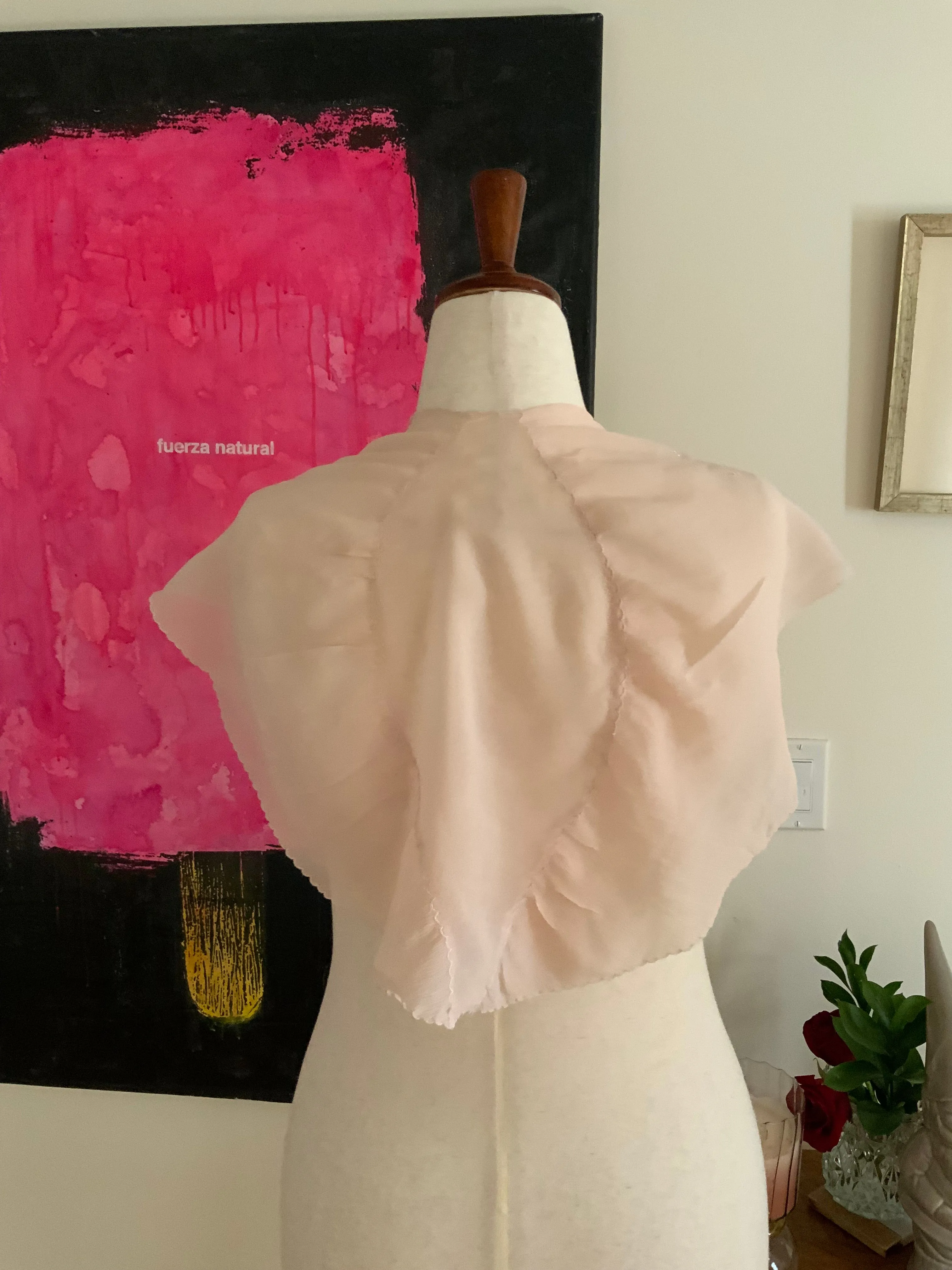 Silk Cape Bed Jacket - 30s -30I