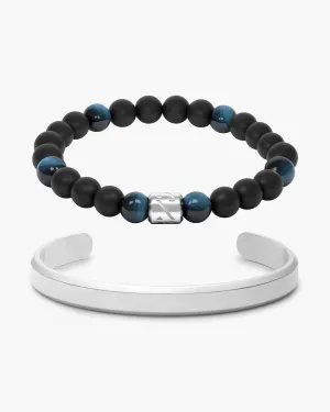 Silver Bracelet Stack