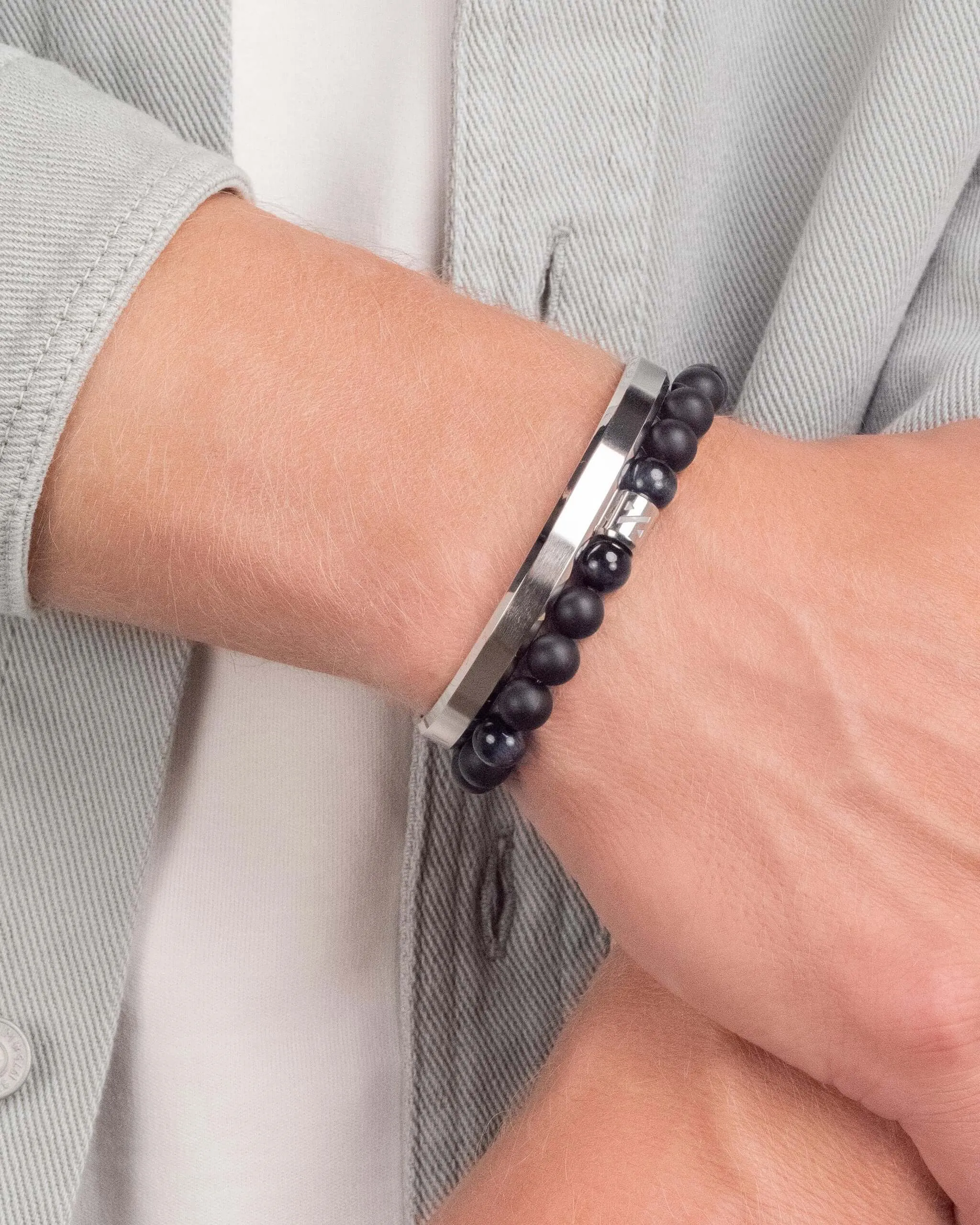 Silver Bracelet Stack