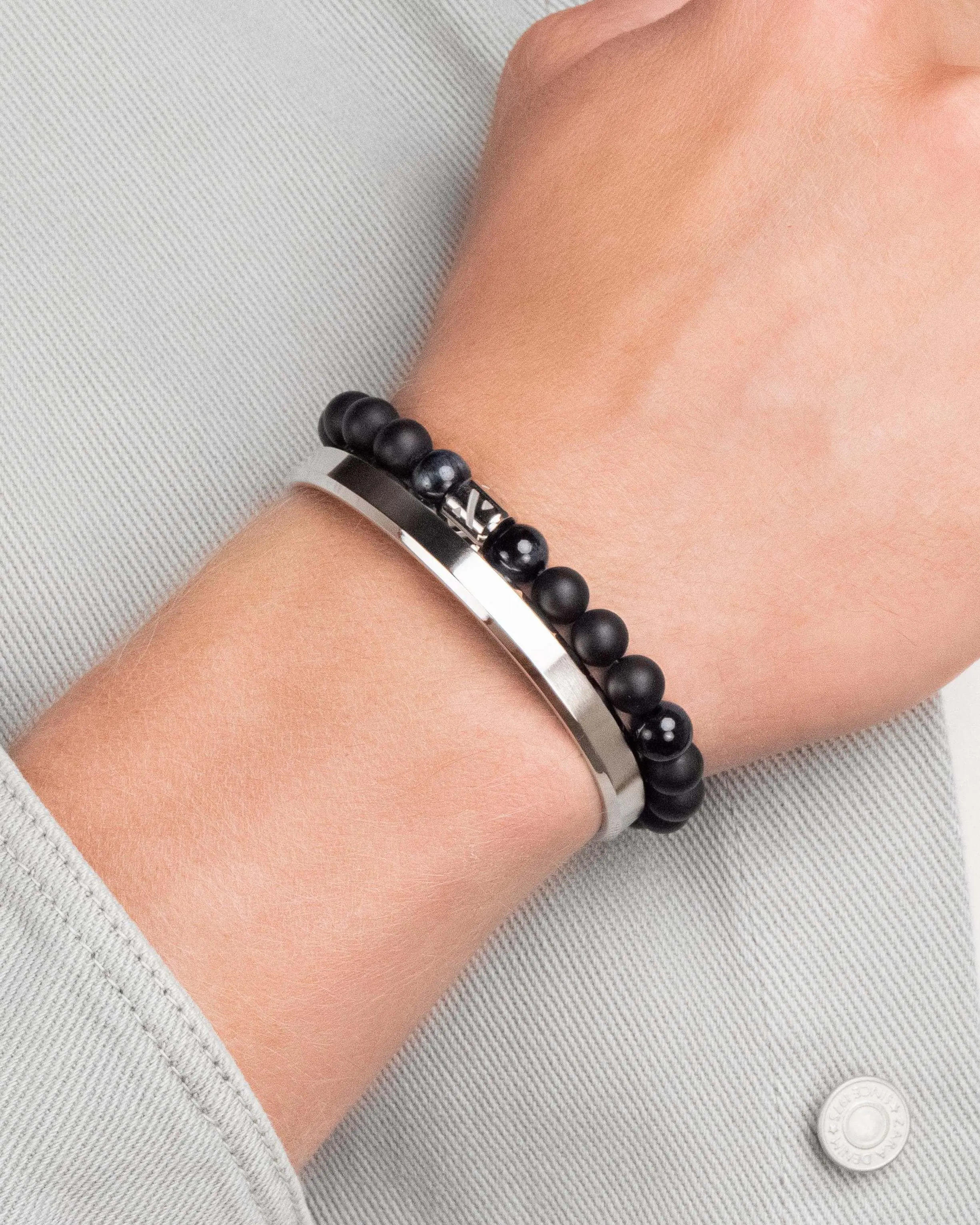 Silver Bracelet Stack