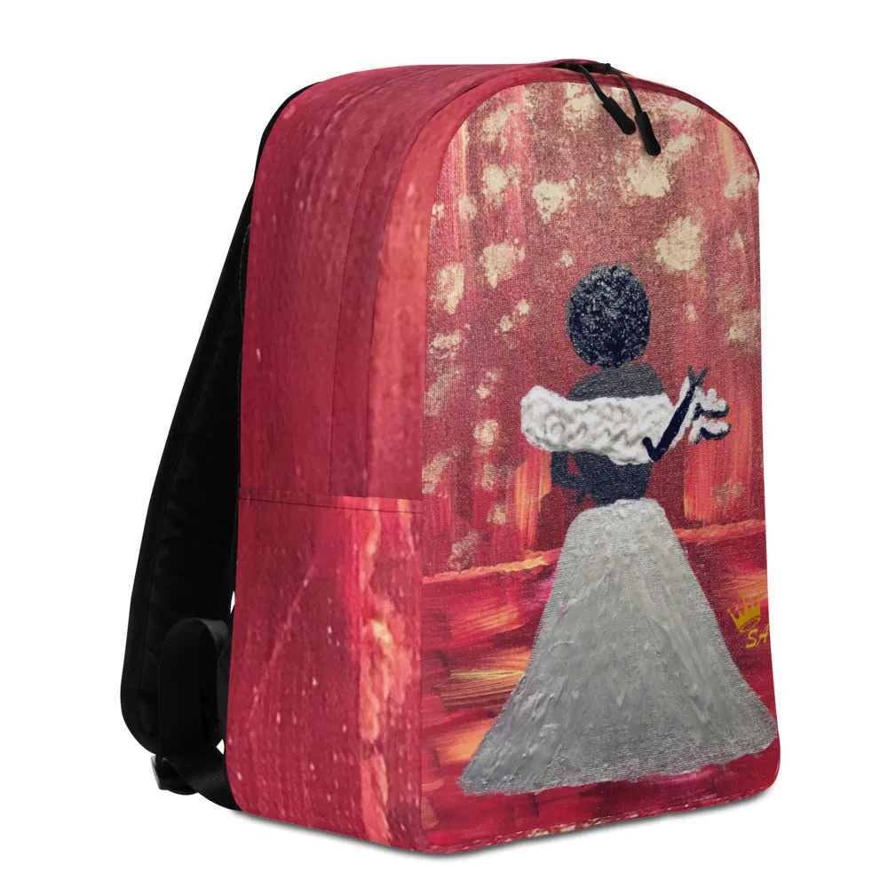 Silver Dress Minimalist Backpack