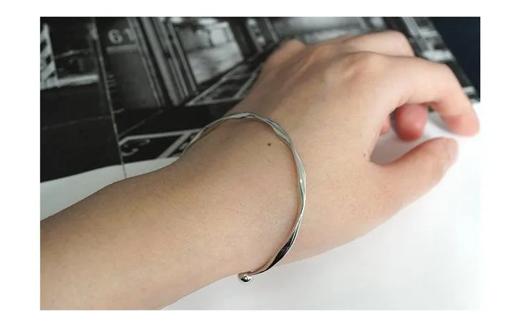 Silver Open Bracelet