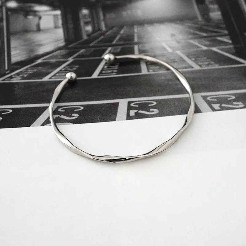 Silver Open Bracelet