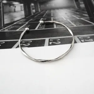 Silver Open Bracelet