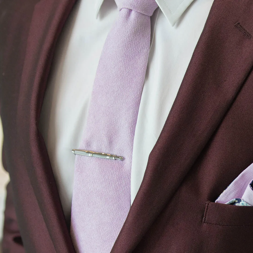 Silver Pen Tie Bar