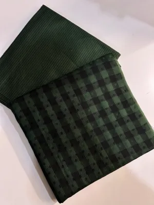Singhar -Dark green- unstitched 2 piece suits by ABC