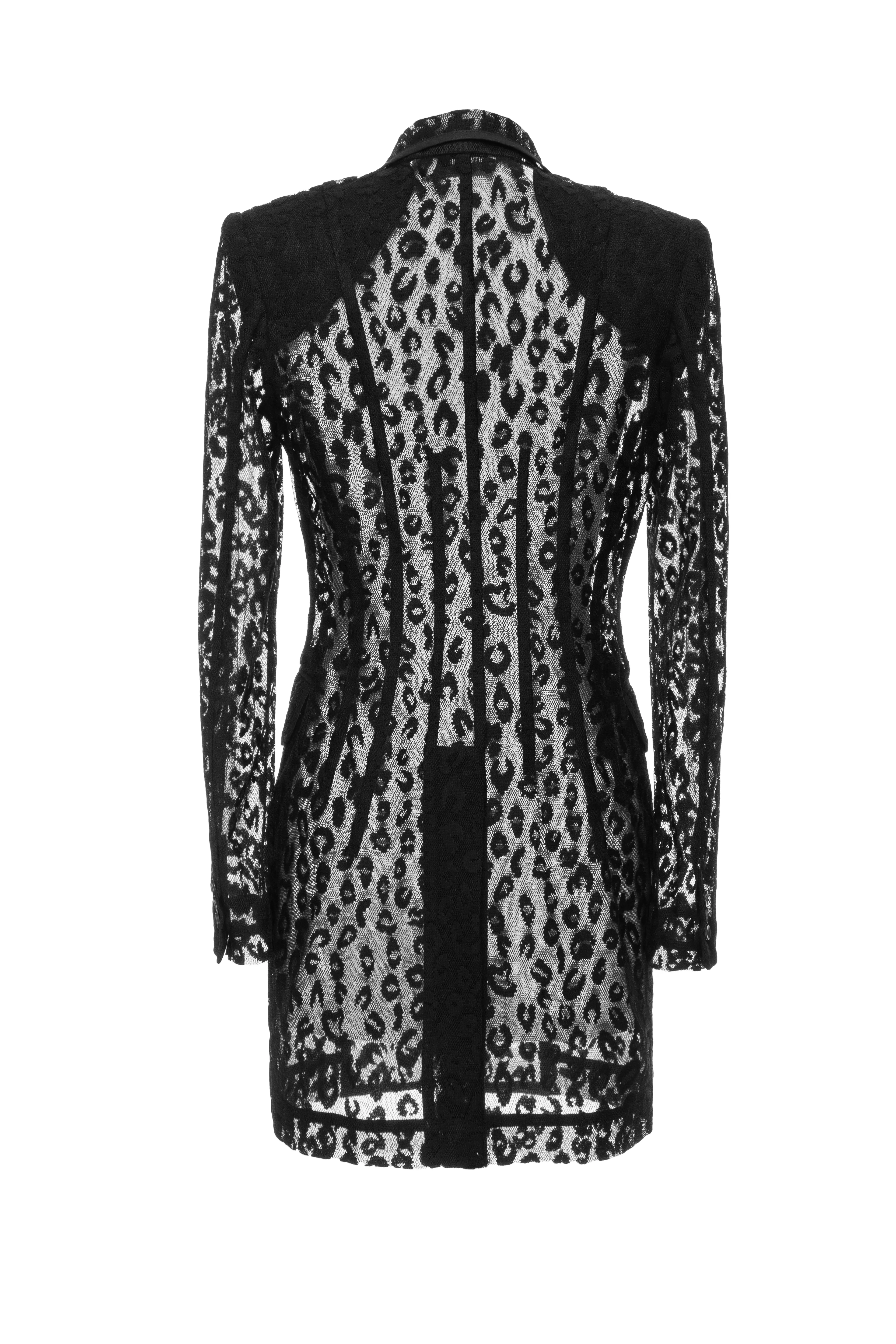 SITUATIONIST Cheetah Print Lace Blazer