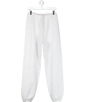 SKIMS Grey Cotton Blend Fleece Track Pants UK S
