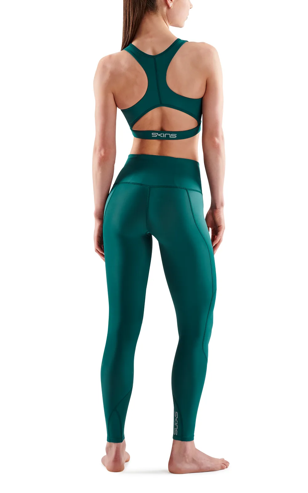 SKINS Women's Activewear Active Bra 3-Series - Lt Teal