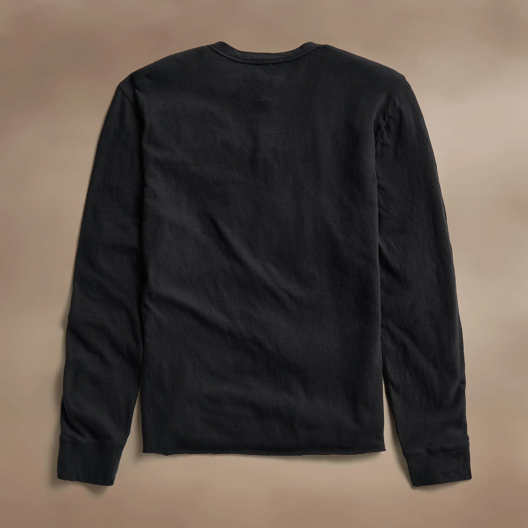 Slub Jersey Henley - Black