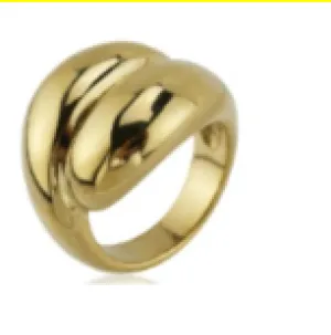 Sofia Gold Double Dome Ring