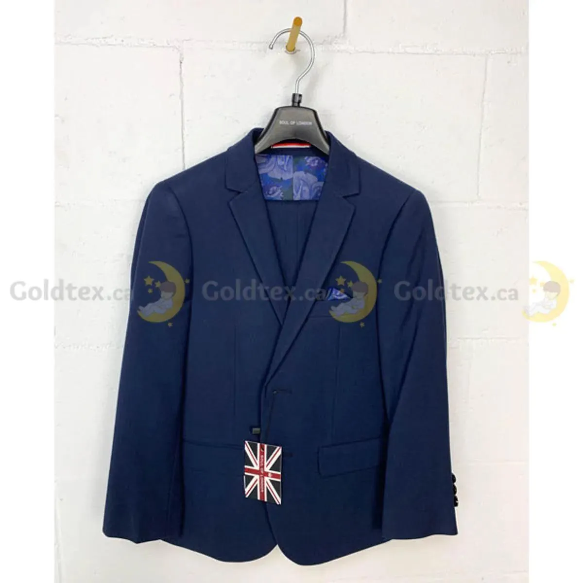 Soul of London® 2 Piece Boys Kids Navy Suit