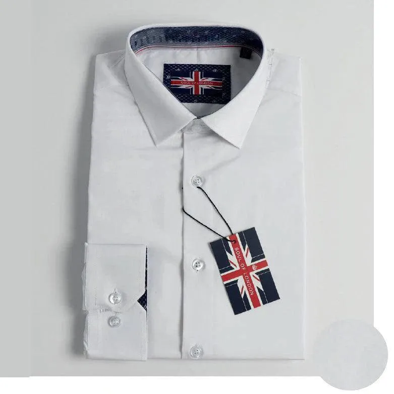Soul of London® Goldtex Kids Dress Shirt - White
