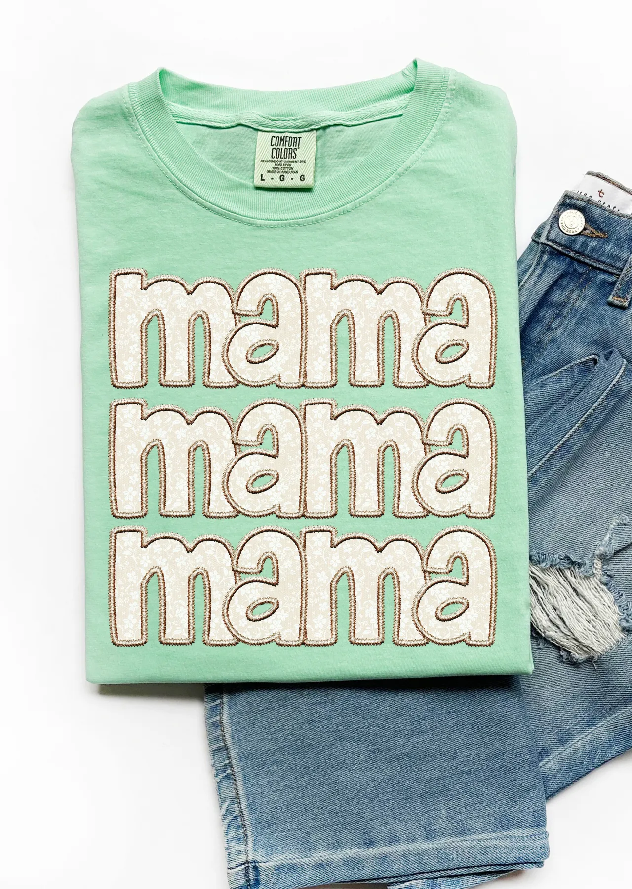 Stacked Mama Comfort Colors T-Shirt