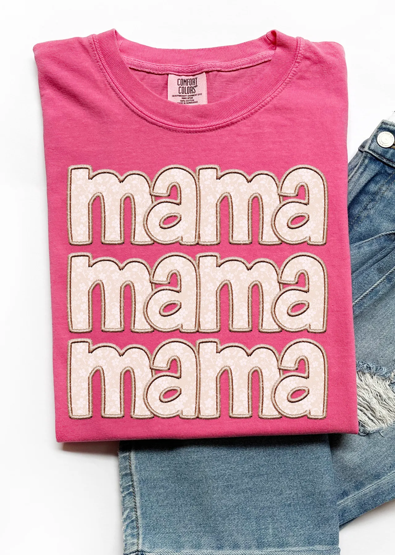 Stacked Mama Comfort Colors T-Shirt