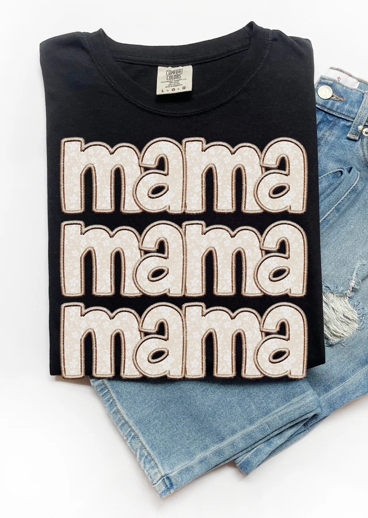 Stacked Mama Comfort Colors T-Shirt