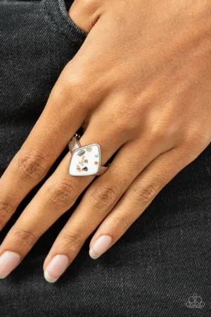 Stellar Shores - White Ring - Paparazzi Accessories