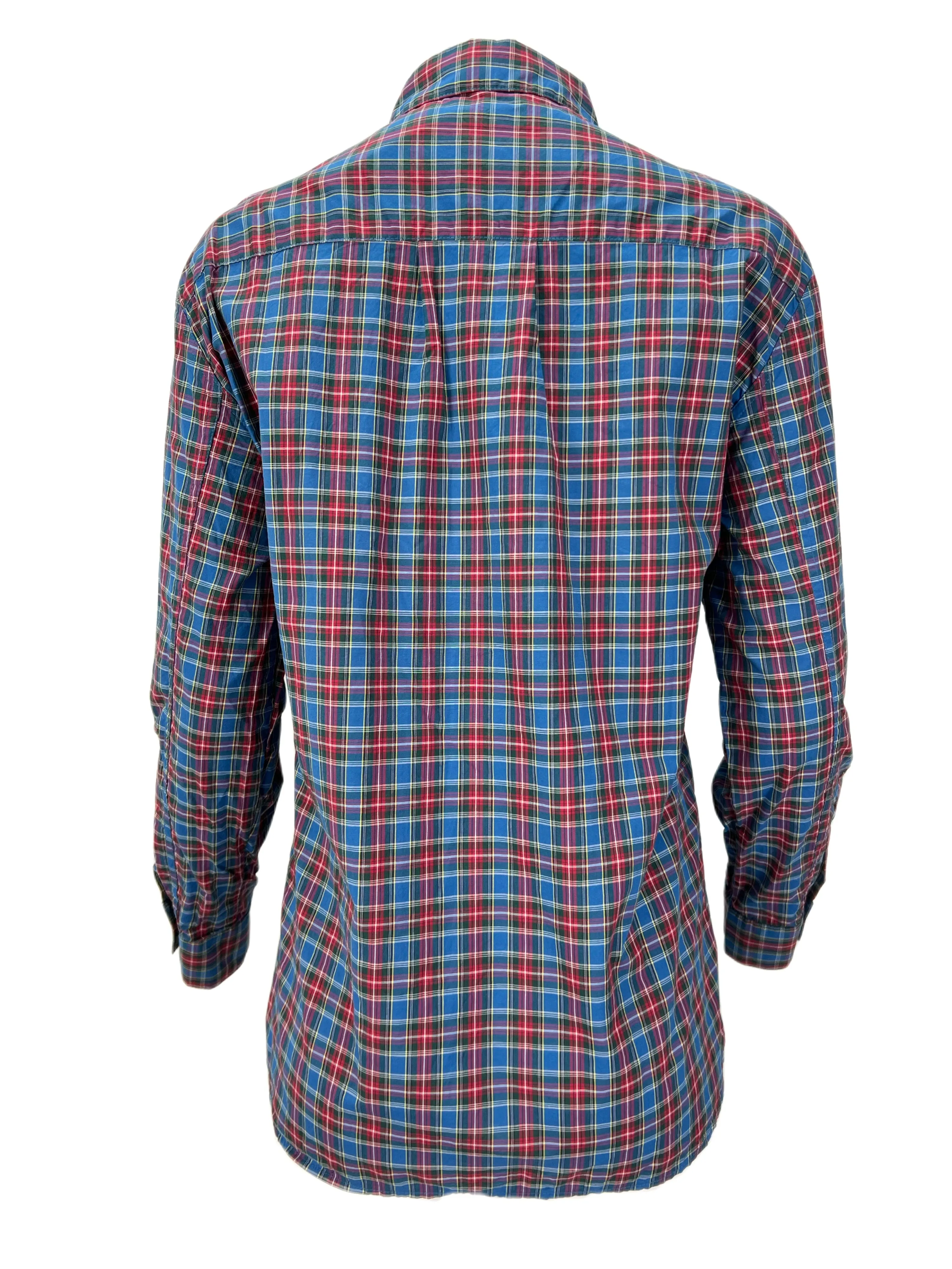 STEVEN ALAN Women's Milticolor Boyfriend Plaid Casual Shirt NWT